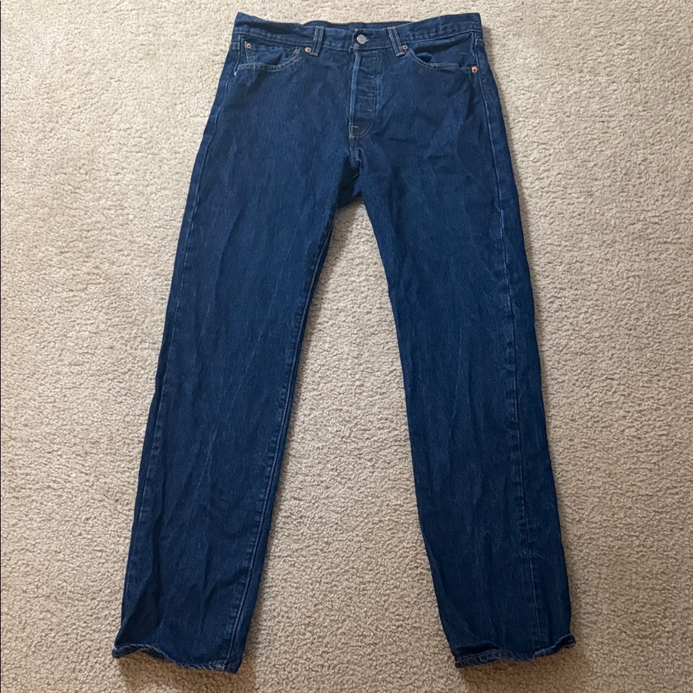 Classic Blue Denim Levi Jeans 33W by 34L